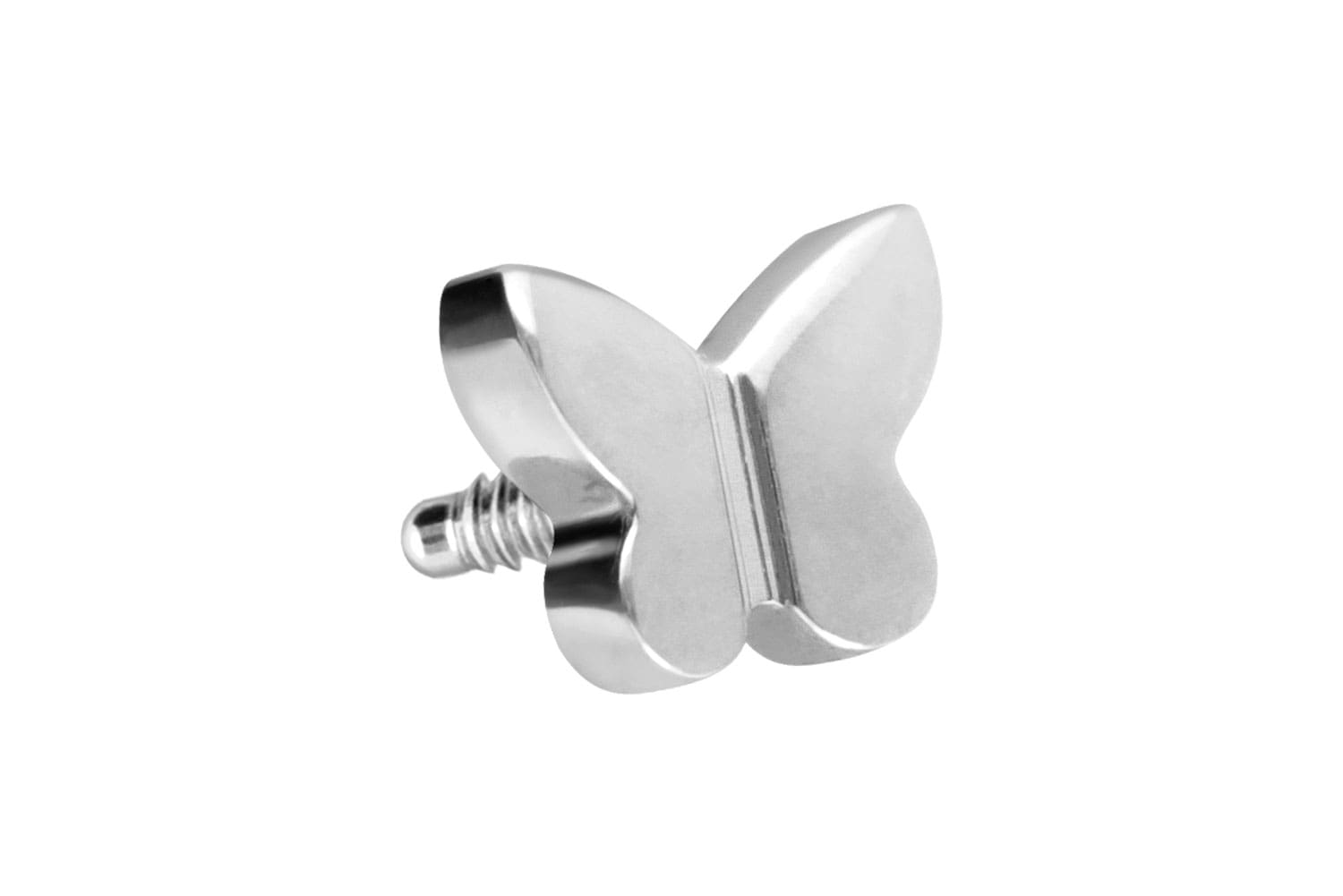 Titan Schraubaufsatz mit Außengewinde SCHMETTERLING von Piercingline